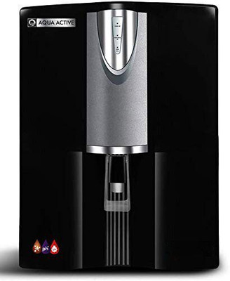AquaActive ROUVCU 10 L RO + UV + MTDS + Copper Water Purifier(Grey and Black)
