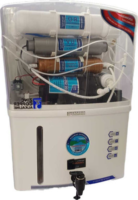 Evergrand Aquafresh free tds meter branded 15 L RO + UF + UV + UV_LED + TDS Control Water Purifier(White)