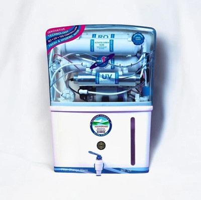 Natures Copper RO Water Purifier with Fully Automatic Function 12 L RO + UV + UF + TDS Control + UV in Tank Water Purifier(White)