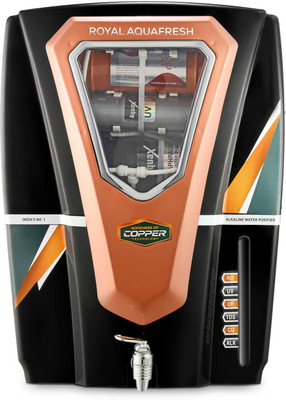 Royal Aquafresh Esc Aura Epic 12 L RO + UV + UF + Copper Guard + pH enhancer Water Purifier(Back, Golden)
