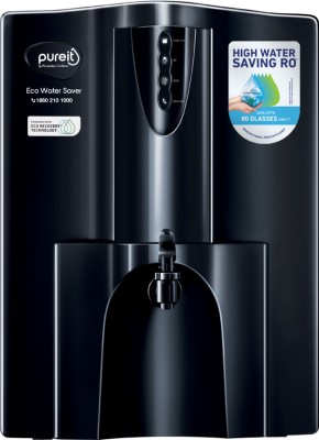 Pureit Eco Water Saver 10 L RO + UV + MF Water Purifier(Black)