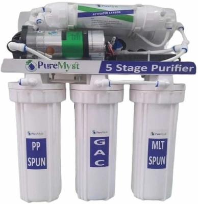 PureMyst 5 Stage Under sink  with TDS Controller 15 L RO Water Purifier(White)