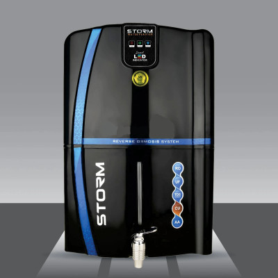 AQUA AquaX Sage Smart LED Display With Copper - Alkaline - Zinc 12 L RO + UF + TDS + ALK Water Purifier(Black)