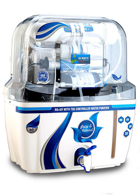 Always Swift 15L 15 L RO + UV + UF + TDS + Alkaline Water Purifier(Blue-White)