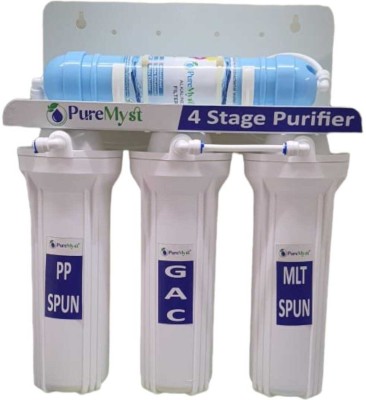 PureMyst 4 Stage Non Electric Gravity Base Water Purifier With Alkaline Purifier Solid Filter Cartridge(0.05, Pack of 1)