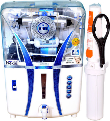 nexus pure DRIFT 1 ALKALINE 14 L RO + UV + UF + TDS Water Purifier(White)