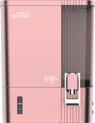 AQUA 2090 RAGA SERIES Premium SMART LED Display Water Purifier For Home and office 10 L RO + UV + UF + TDS Water Purifier(UNIQUE & ELEGANT Fully Automatic Function with INSIDE TANK, Pink)