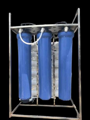 OneTech 200LPH R.O+Tds Aduster+Uv Commercial R.o Plant For Commercial Use 200 L UF Water Purifier(silver/Blue)