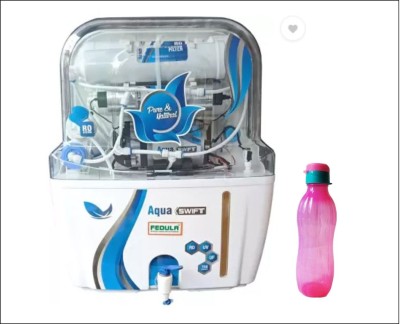 fedula Aqua Swift 16 Lter tank waterpurifier RO UV UF TDS 1pic bottel 16 L RO + UF + UV + UV_LED + TDS Control Water Purifier(White)