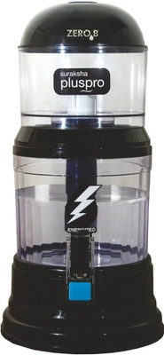Zero B ZeroB Suraksha Plus Pro Water Purifier | Ideal for Home & Office | 15 L Gravity Based Water Purifier(Black)