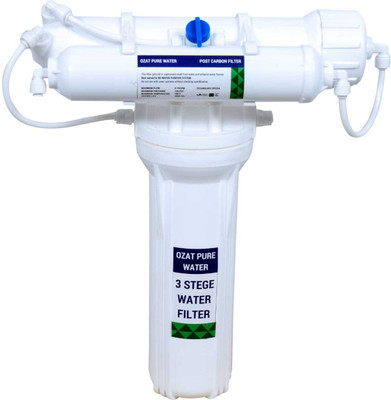 OZAT PURE WATER 3-Stage Electric Purifier Gravity Base UF Membrane 25 L Gravity Based + UF Water Purifier(White)