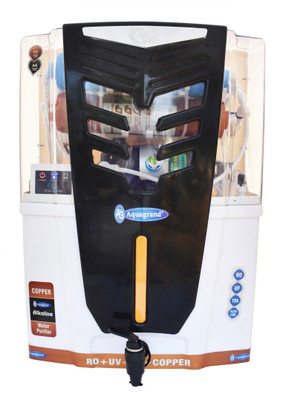 Aquagrand Alkaline and Copper model with Filter Life Display 12 L RO + UF + TDS Water Purifier(White, Black) Aquagrand Alkaline and Copper model with Filter Life Display 12 L RO + UF + TDS Water Purifier(White, Black)