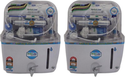 Perfect Zone Premium Gold Advanced Water Purifier (Pack of 2) 15 L RO + UV + UF + TDS + Alkaline Water Purifier(White)