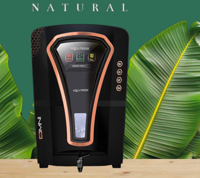Aqua Fresh OMNY BLACK COPPER ORP BOREWELL/ MUNICIPAL ELECTRIC RO WATER PURIFIER 12 L RO + UF + Minerals + Copper Water Purifier  (Black, Copper) For Rs. 5839 @ 47 %