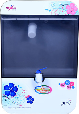 R.K. AQUA FRESH INDIA GT-02 8Ltrs Alkaline Enriched 8 L RO + UV + UF + TDS + Alkaline Water Purifier(Black & White)