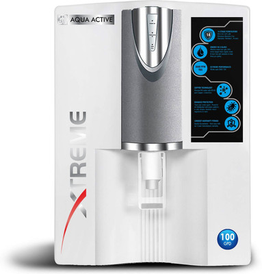 Aqua Active Misty RO+UV+CU 10 L RO + UV Water Purifier(White Grey)