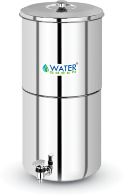 WATER GREEN Stainless Steel 30 L Gravity Based Water Purifier(Silver)