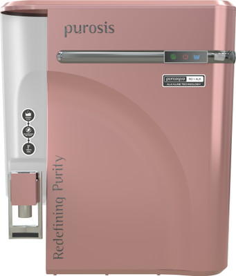 Purosis PURAQ-PINK 9 L RO + UV + Alkaline Water Purifier(Pink)