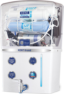 KENT GRAND (11119) 8 L RO + UV + UF + TDS Control + UV in Tank Water Purifier(White)