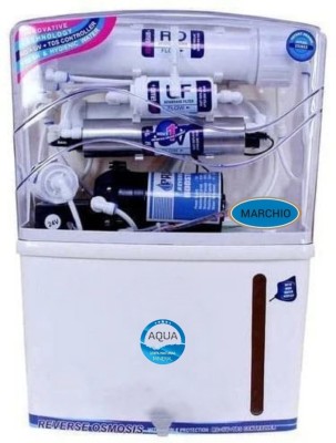 Marchio Aqua Grand 12 L Mineral RO + UV + MF + MP Water Purifier(White)