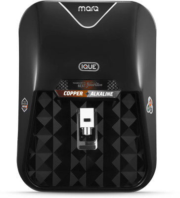 MarQ By Flipkart IQUE COPPER ALKALINE 14 L RO + UV + UF + TDS + ALK + Copper Water Purifier With Prefilter  (Black) For Rs. 3599 @ 78 %