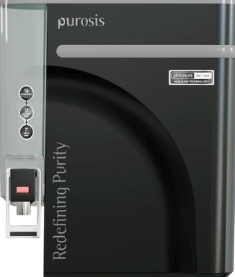 Purosis AQUAPURO 9 L RO + UV + UF + Alkaline Water Purifier(Black)