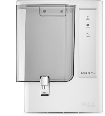 Aqua Fresh Glam Series 1 Years Warranty India 1st BIS (IS 16240 :2023) CM/L8100159306 8 L RO + UV + UF + TDS + ALK + Copper Water Purifier(White)