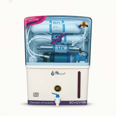 Natures Aqua Grand Plus RO + UF + UV + TDS Control 12 Leter Water Purifier 12 L RO + UV + UF + TDS + Mineral Water Purifier(White)