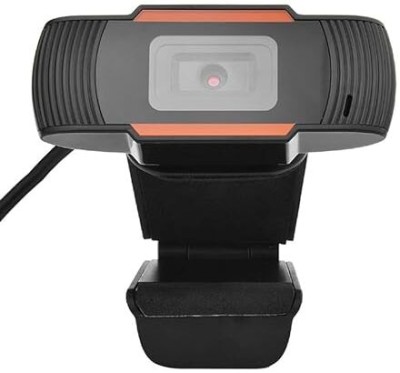 Ervmtech HD Webcam 720P USB2.0 Webcam PC Digital Camera TrueColor Imagefor Laptop Desktop  Webcam(Black, Orange)