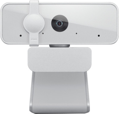 Lenovo 300 FHD, GXC1E71383/Dual Built-in Mics, FHD 1080p 2.1 HD  Webcam with Built-In Microphone USB Connectivity(White)