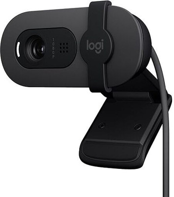 Logitech Brio 100 2 HD  Webcam with Built-In Microphone USB Connectivity(Graphite)