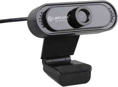 LAPCARE LWC-012 WEBCAM HD 720M P, HD Webcam 720p, with Microphone, USB Connectivity(Black)