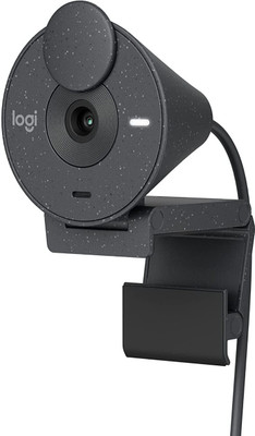 Logitech Brio 300 Full HD Webcam 2 HD  Webcam with Built-In Microphone USB Connectivity(Graphite)