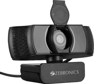 ZEBRONICS Zeb Pure Plus, 4K UHD Webcam,Built-in Microphone,Automatic White Balance, 8.3 HD  Webcam with Built-In Microphone USB Connectivity(Black)