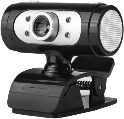 Lyla USB2.0 Computer PC Webcam Camera with Microphone Mic Silver  Webcam(Multicolor)
