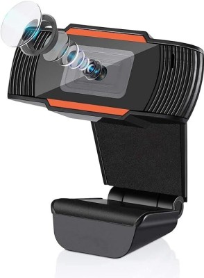 Ervmtech Web Cameras for Computers, PC Camera,Android TV Webcam USB for Laptop Streaming  Webcam(Black, Orange)