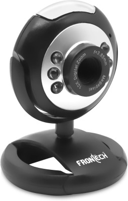 Frontech FT-2251 USB Webcam-640x480 Resolution | 30FPS Frame Rate | CMOS Sensor LED Light  Webcam(Black)