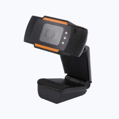 ZEBRONICS ZEB-CRISP PRO 5 HD  Webcam with Built-In Microphone with Night Vision USB Connectivity(Black, Orange)