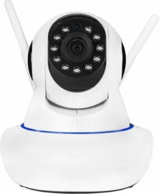 DDLC IP Dual Antenna WiFi Enabled Indoor Security Camera with Night Vision  Webcam(White)