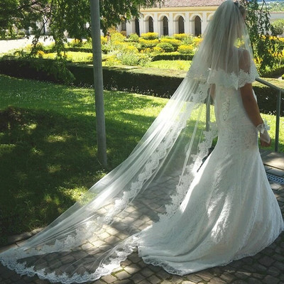 Unique Bridal Floor veil Floor Wedding Viles