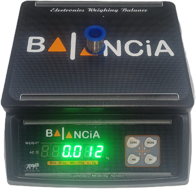 MSNL New Bal double display kitchen scale power up 30kg-1gm and rechargeable battery Weighing Scale(Black)