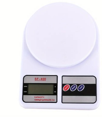 Shopeleven Electronic Digital 10 Kg Weight Scale Lcd Kitchen Weight Scale Machine Measure Weighing Scale(White)