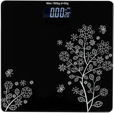 Rryno Electronic Digital Personal Bathroom Weight Machine Weighing Scale(Black)
