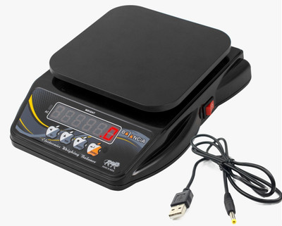 VBR's Group 10Kg Digital Counter Kitchen Scale With 6 Month Warranty & USB Cabel Weighing Scale(Black)