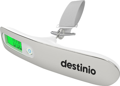 Destinio Digital Luggage Weighing Scale for Flights and Travel; Portable, Hanging Weight Machine for Bags and Baggage Weighing Scale(Grey)