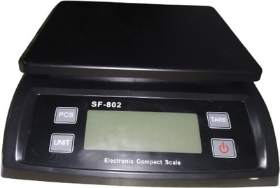 Skeisy BLACK KATA SF_802 MACHINE POWER UP TO 30KGX1GM RECHARGEABLE BTTERY Weighing Scale(Black)