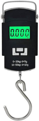 BUPESH YEQED-Weighing Scale Digital Portable Hook Type 50kg,luggage weight machine Weighing Scale(Black)