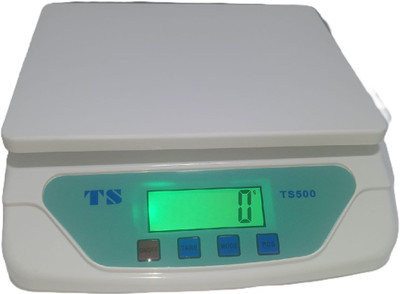 Skeisy WHITE TS-500-KITCHEN SCALE POWER UP30KG-1GM AND AAA BATTERY Weighing Scale(White, Blue)