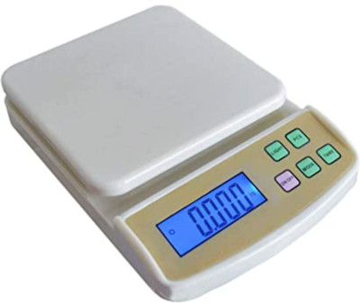 kayru SF 400A Without Adaptor 10 kg Digital Multi-Purpose Kitchen Weighing Scale(White)