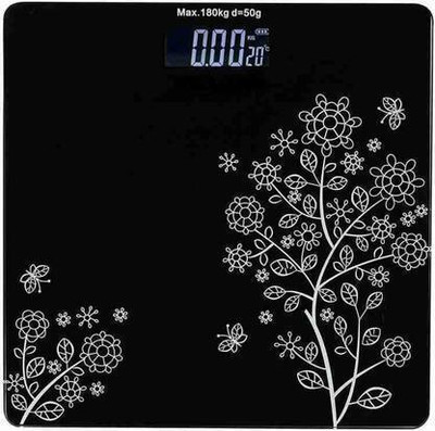 MS ENTERPRISE Electronic Digital Premium Personal Bathroom Weight Machine For Human-upto 180kg Weighing Scale(Black)